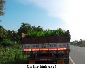 On the highway